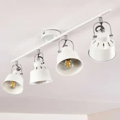 Plafonnier Safari Blanc, 4 Lumieres