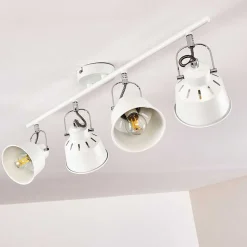 Plafonnier Safari Blanc, 4 Lumieres