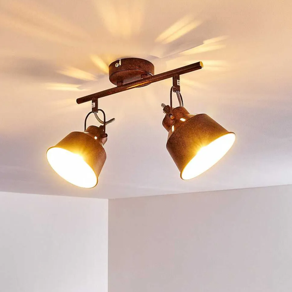Plafonnier Safari Rouille, 2 Lumieres