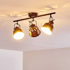 Plafonnier Safari Rouille, 3 Lumieres