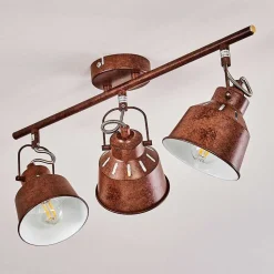 Plafonnier Safari Rouille, 3 Lumieres