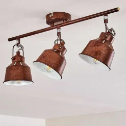 Plafonnier Safari Rouille, 3 Lumieres