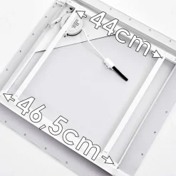 Plafonnier Salmi Led Aluminium, Blanc, 1 Lumiere, Telecommandes