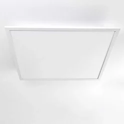 Plafonnier Salmi Led Aluminium, Blanc, 1 Lumiere, Telecommandes