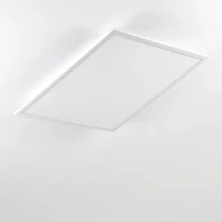 Plafonnier Salmi Led Aluminium, Blanc, 1 Lumiere, Telecommandes