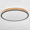 Plafonnier Salmi Led Anthracite, Brun, Couleur Bois, Noir, 1 Lumiere, Telecommandes