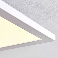 Plafonnier Salmi Led Blanc, 1 Lumiere, Telecommandes, Changeur De Couleurs