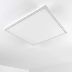 Plafonnier Salmi Led Blanc, 1 Lumiere, Telecommandes, Changeur De Couleurs