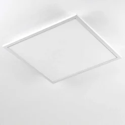 Plafonnier Salmi Led Blanc, 1 Lumiere, Telecommandes, Changeur De Couleurs