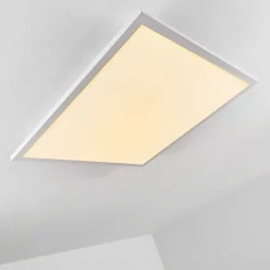 Plafonnier Salmi Led Blanc, 1 Lumiere, Telecommandes, Changeur De Couleurs