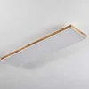 Plafonnier Salmi Led Brun, Couleur Bois, Blanc, 1 Lumiere, Telecommandes