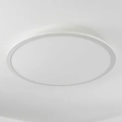 Plafonnier Sani Led Blanc, 1 Lumiere, Telecommandes, Changeur De Couleurs