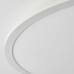 Plafonnier Sani Led Blanc, 1 Lumiere, Telecommandes, Changeur De Couleurs