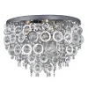 Plafonnier Searchlight Nova Chrome, Transparent, 5 Lumieres