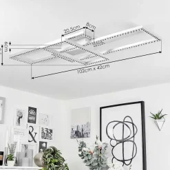 Plafonnier Serranos Led Aluminium, 1 Lumiere