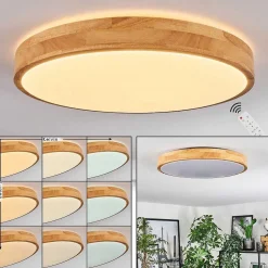 Plafonnier Sofo Led Blanc, 1 Lumiere, Telecommandes