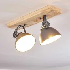 Plafonnier Svanfolk Bleu, Brun, Gris, Blanc, 2 Lumieres