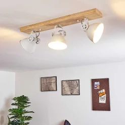 Plafonnier Svanfolk Brun, Blanc, 3 Lumieres