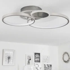 Plafonnier Tagsdorff Led Chrome, Nickel Mat, 1 Lumiere