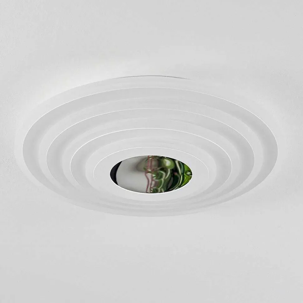 Plafonnier Takok Led Blanc, 1 Lumiere, Telecommandes