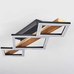 Plafonnier Tavon Led Ecru, Noir, 1 Lumiere