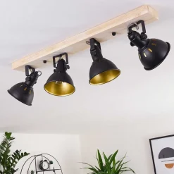 Plafonnier Tina Bois Clair, 4 Lumieres