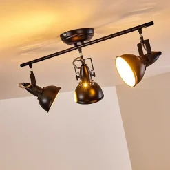 Plafonnier Tina Noir, 3 Lumieres