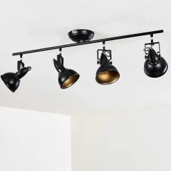 Plafonnier Tina Noir, 4 Lumieres