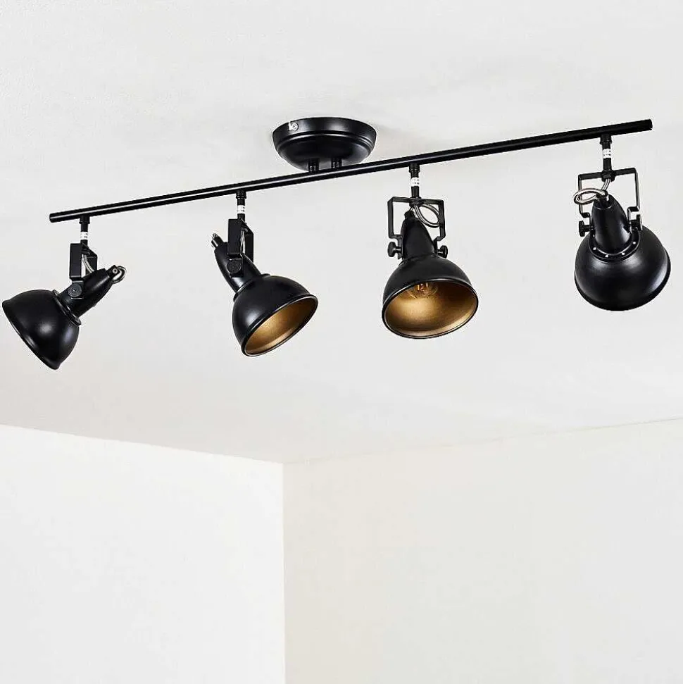 Plafonnier Tina Noir, 4 Lumieres