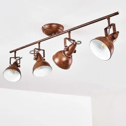 Plafonnier Tina Rouille, 4 Lumieres