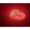 Plafonnier Trio Aaron Led Nickel Mat, 1 Lumiere, Telecommandes, Changeur De Couleurs