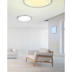 Plafonnier Trio Griffin Led Nickel Mat, 4 Lumieres