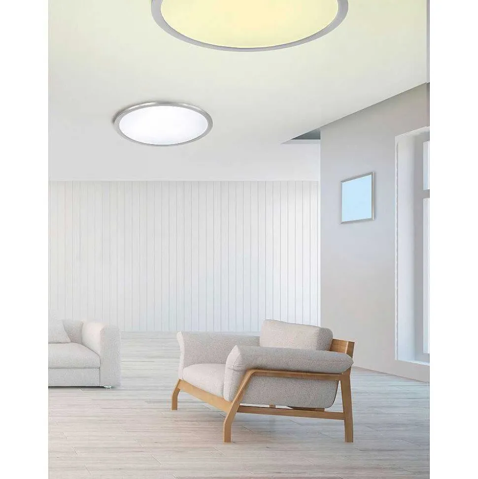 Plafonnier Trio Griffin Led Nickel Mat, 3 Lumieres