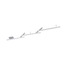 Plafonnier Trio Leuchten Wiz Melby Led Nickel Mat, 1 Lumiere, Telecommandes, Changeur De Couleurs