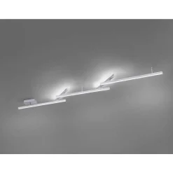 Plafonnier Trio Leuchten Wiz Melby Led Nickel Mat, 1 Lumiere, Telecommandes, Changeur De Couleurs