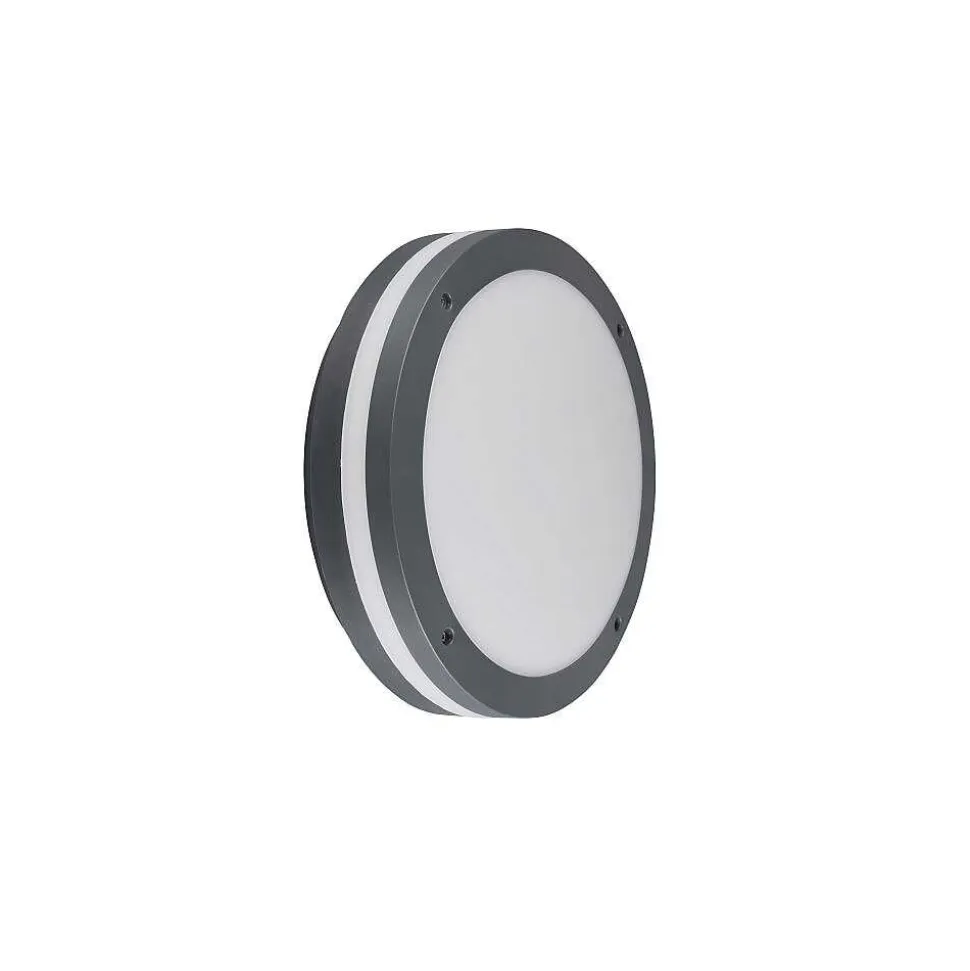 Plafonnier Trio Piave Led Anthracite, 1 Lumiere, Detecteur De Mouvement