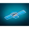 Plafonnier Trio Thiago Led Nickel Mat, 1 Lumiere, Telecommandes, Changeur De Couleurs