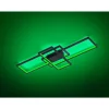 Plafonnier Trio Thiago Led Anthracite, 1 Lumiere, Telecommandes, Changeur De Couleurs