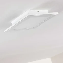 Plafonnier Voisines Led Blanc, 1 Lumiere, Telecommandes, Changeur De Couleurs