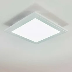 Plafonnier Voisines Led Blanc, 1 Lumiere, Telecommandes, Changeur De Couleurs