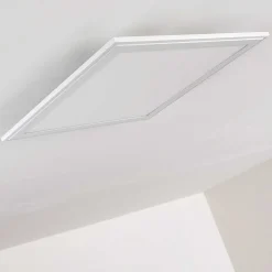 Plafonnier Voisines Led Blanc, 1 Lumiere, Telecommandes, Changeur De Couleurs