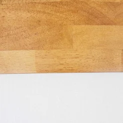 Plafonnier Vrolle Bois Clair, Nickel Mat, 2 Lumieres