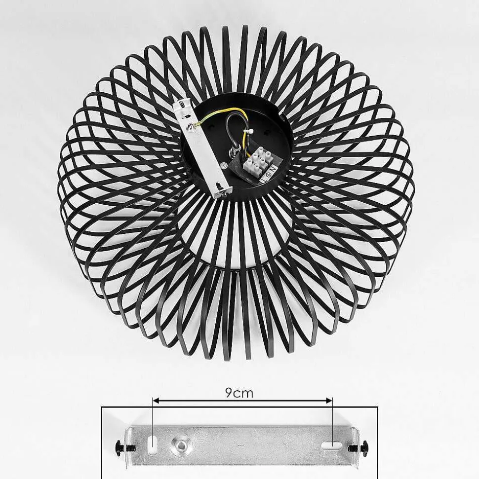 Plafonnier Wemude Noir, 1 Lumiere