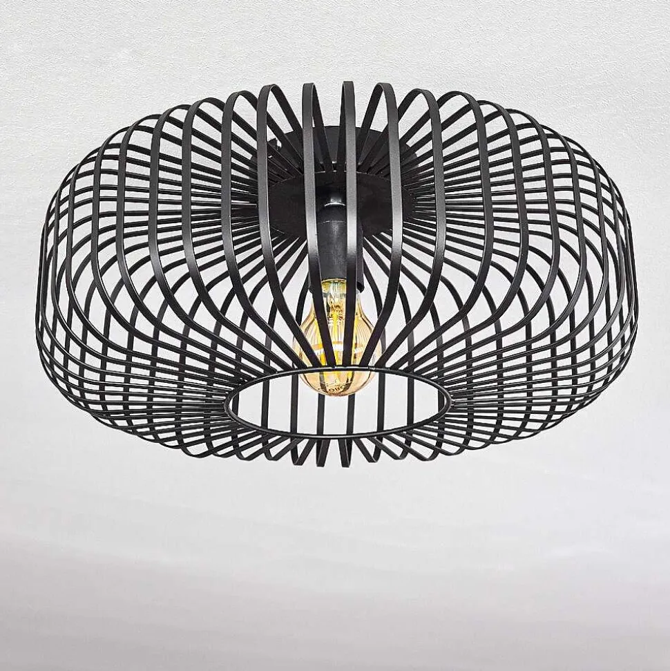 Plafonnier Wemude Noir, 1 Lumiere