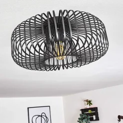 Plafonnier Wemude Noir, 1 Lumiere