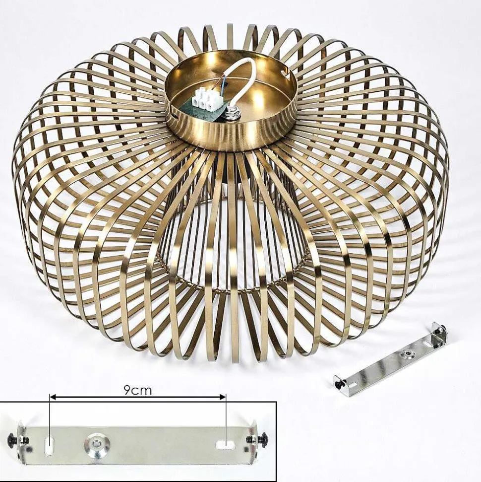Plafonnier Wemude Vieux Laiton, 1 Lumiere