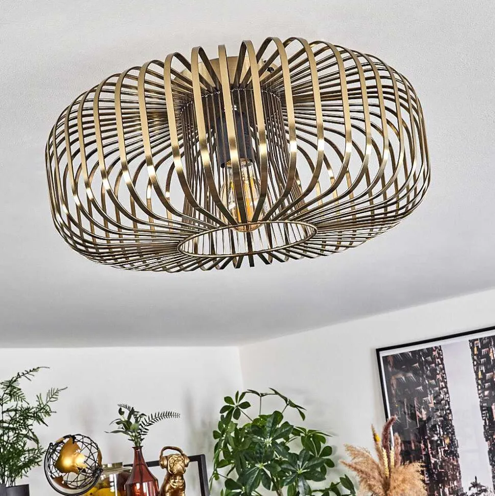 Plafonnier Wemude Vieux Laiton, 1 Lumiere