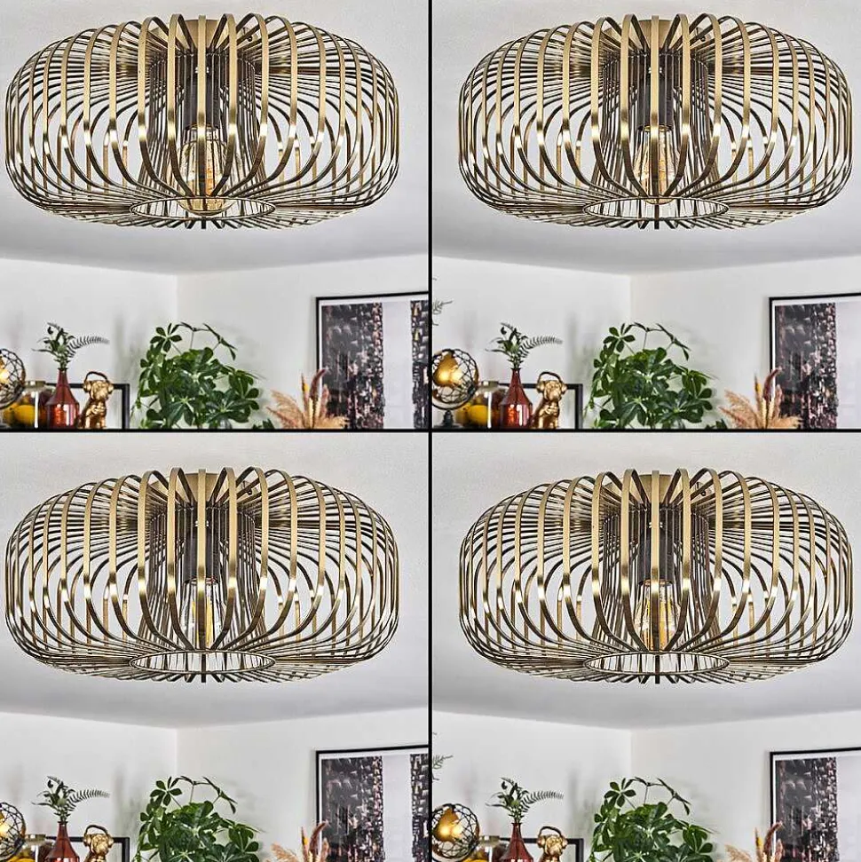 Plafonnier Wemude Vieux Laiton, 1 Lumiere