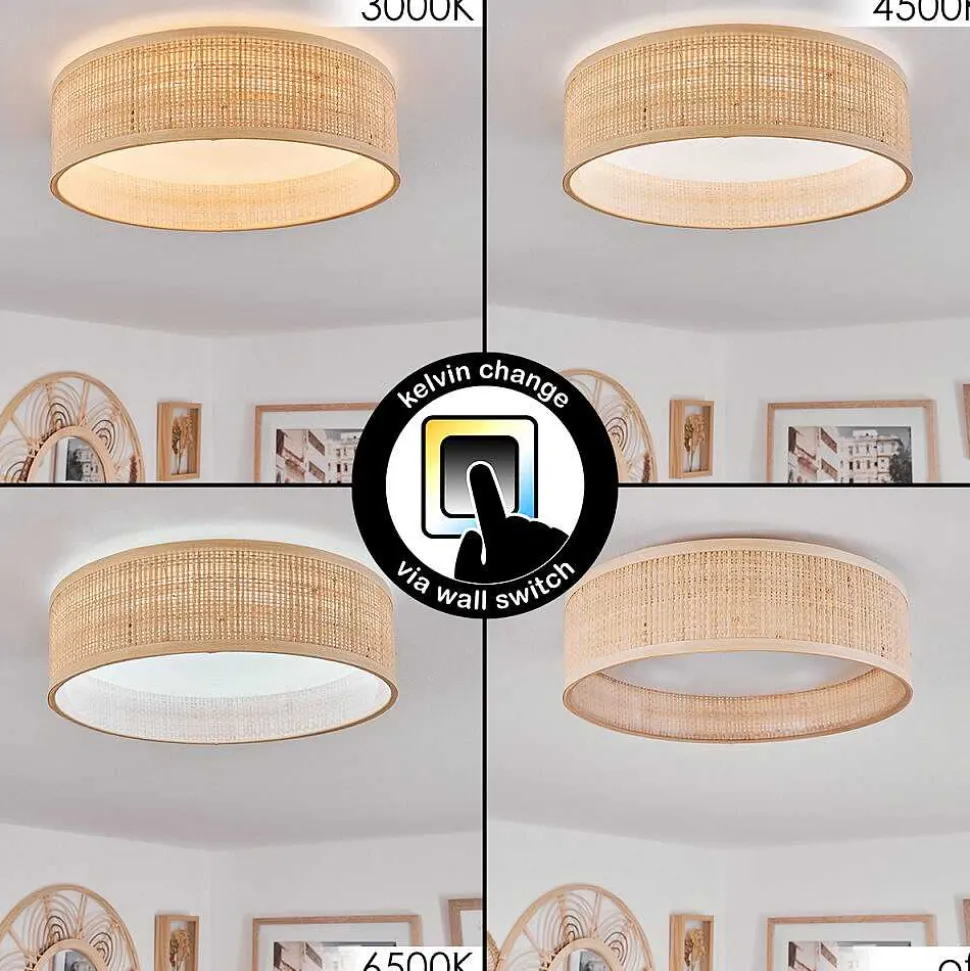 Plafonnier Wynona Led Blanc, 1 Lumiere