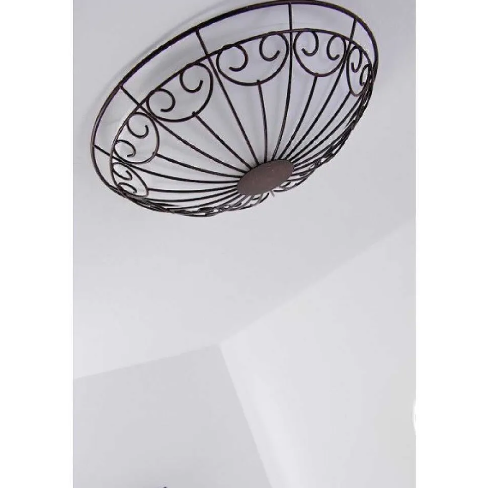 Plafonnier/Applique Murale Eglo Colti Brun, Brun Fonce, Rouille, Blanc, 2 Lumieres